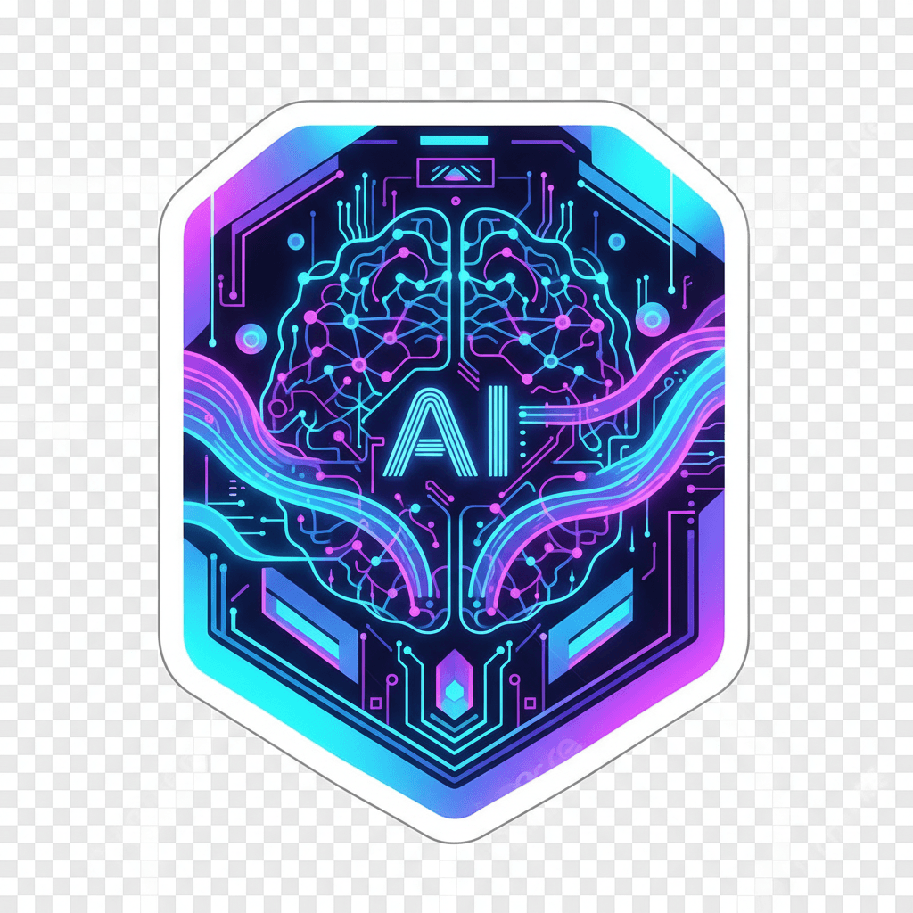 AI data visualization showing neural network patterns and data flows
